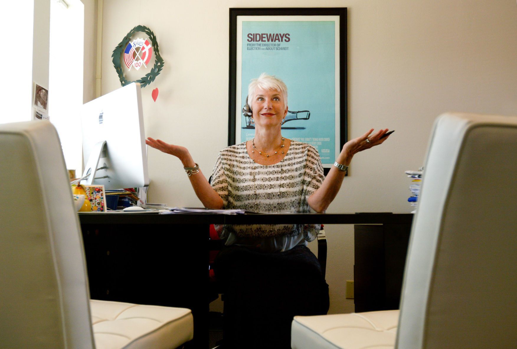 Tracy Farhad in office, 2016